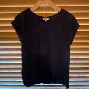 Democracy Women's Navy Star Print Top